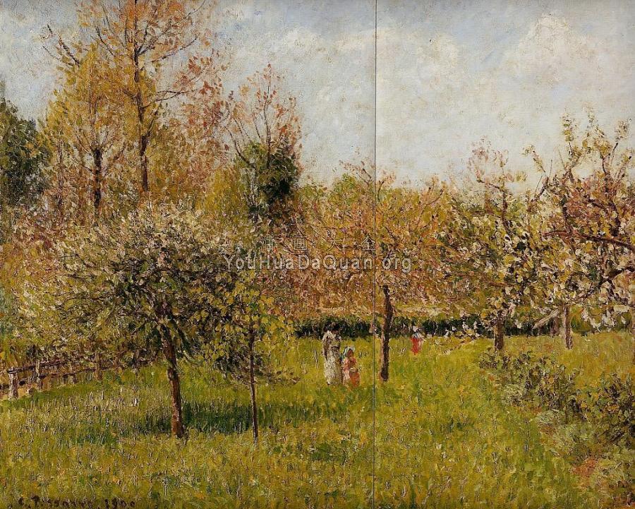 Spring at Eragny - 卡米耶·毕沙罗